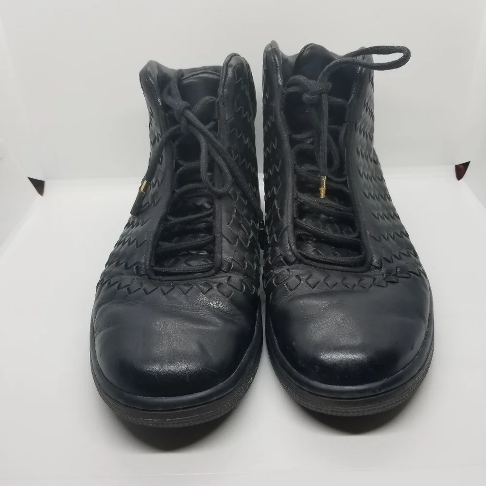 Nike Air Jordan Shine black woven leather sneakers rare 9.5